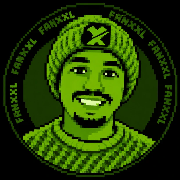 Pixel-Art-Porträt von Rida