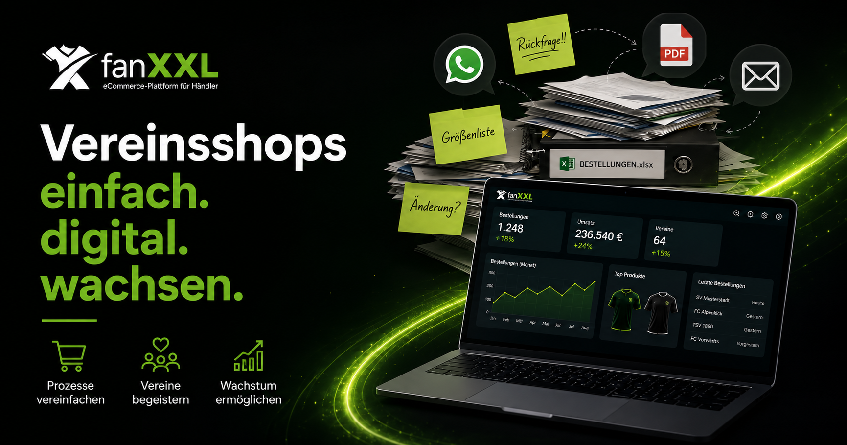 Vereinsshops im Teamsport: Warum Excel, WhatsApp und PDFs nicht mehr ausreichen